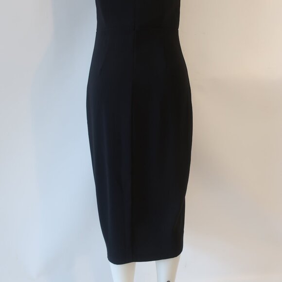 NWT Womens Amanda Uprichard Black Strapless Midi Dress M - Picture 12 of 13